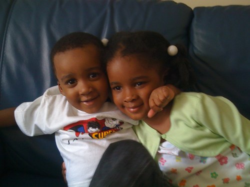 Me myself and I plus @Relly_BOO_ n our 2 beautiful children (WE BLESSED)