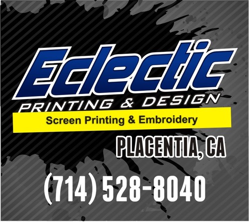 Eclectic Printing & Design (EPD) specializes in screen printing and embroidery of garments and apparel for all purposes including schools, clubs, and businesses