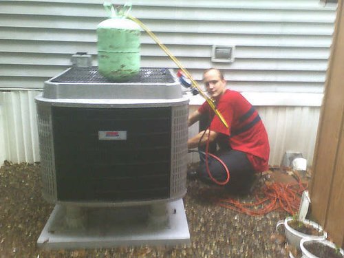 I install residential Heating and Cooling systems.