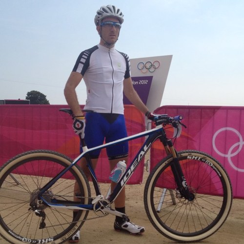 cycling athlete. olympics 2012 MTB participant