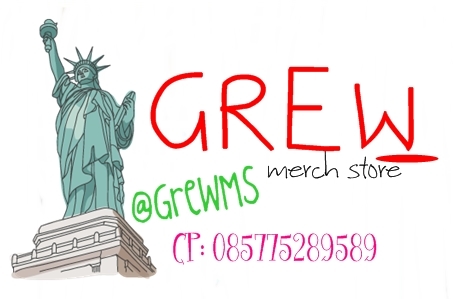 Grew Merch Store, sell unofficial merchandise of idol star. Bag, mirror, tie, glass, wallet, shirt, album, etc. Produk-produk cek favorite ya.