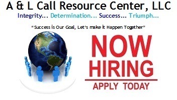 A & L is a Virtual Corp. We hire agents to work from home virtually. Started our 2nd phase of A & L contracting with businesses to do Answering Services .