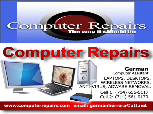 OrangePCrepairs's profile picture. Desktop, Laptop Repair & Maintence, On Site Service, I promise, FLAT RATE OF $75 BUSINESS OR RESIDENTIAL CALL NOW AT 714-656-5117