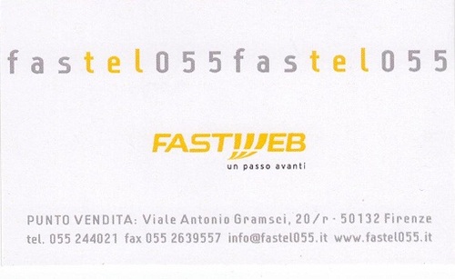 Fastel055's profile picture. Rivenditore telefonia e accessori  
 Orari: dal Lunedi al Venerdi dalle 9:30 alle 13:00, dalle 15:30 alle 19:30. Sabato ore 9:30 alle 13:00. Telefono 055244021