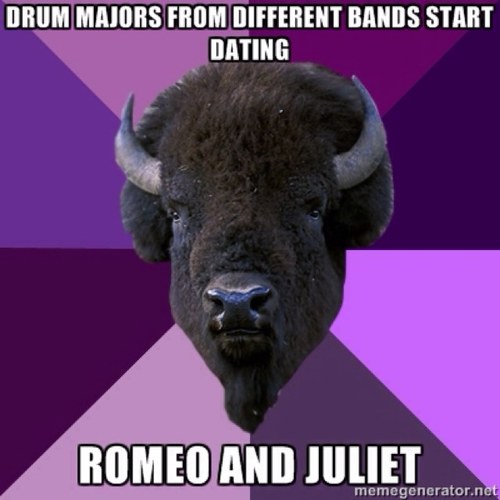 Marching Band, concert band, colorguard, winterguard...We like to date, too, just only each other. #Single #Guard #Band