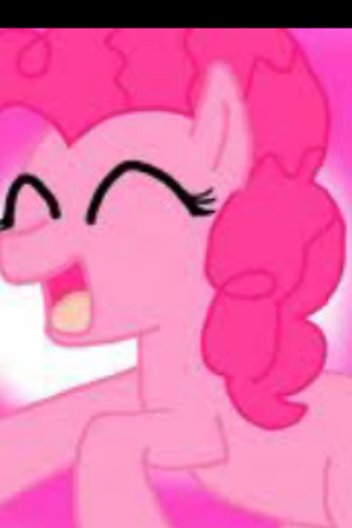 teehee. hi my names pinkie pie and i love to party!!!!! i live in ponyville with my friends. twilight is magic and rainbow can fly.