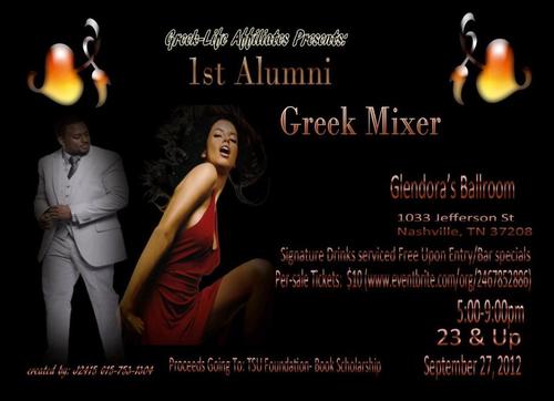 1st Annual Greek Mixer for TSU 100th Homecoming...September 27,2012 This is Epic...Calling the Divine 9 &Other Greeks #TeamFollowback #TeamTurntUp