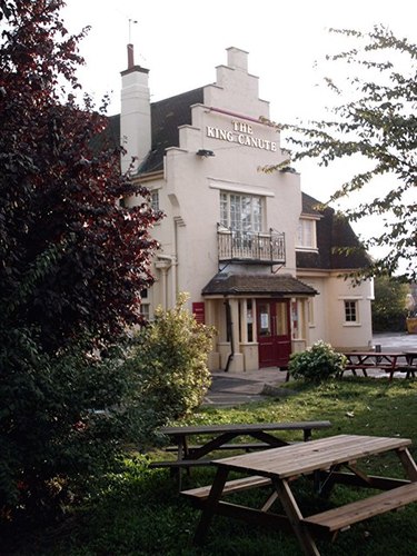 The highest point on Canvey Island so it's the best place to be with a pint when the floods come!