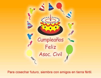 Todo niño tiene derecho a festejar su cumpleaños. Para cosechar futuro, siembra con amigos en tierra fértil. cumplefelizac@yahoo.com