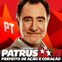 Twitter oficial da campanha de Patrus Ananias à prefeitura de Belo Horizonte. Vice: Aloísio Vasconcelos