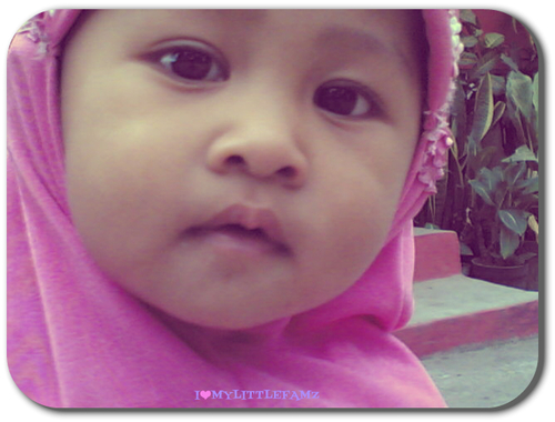 She is #mylittleangel :-)
Semoga mjd anak yg solehah! Berguna dan bermanfaat bagi agama, orgtua, keluarga dan sesama. AAMIIN YA ALLAH