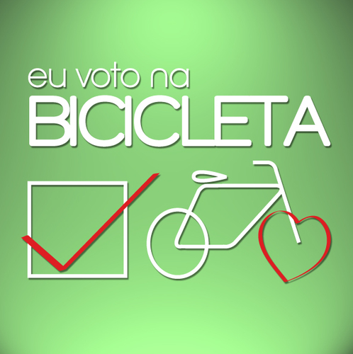 Eu Voto Na Bicicleta é um lugar pra você ficar informado sobre o que os candidatos da sua cidade/região pensam sobre bicicleta, mobilidade urbana, ciclistas. =)