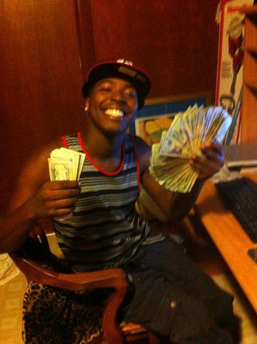 im the bank.....