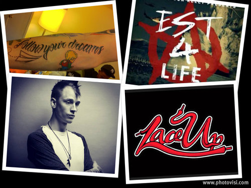 Motivated by @machinegunkelly. #LaceUp And follow your dreams, you're the only one standing in your way! #EST4Life