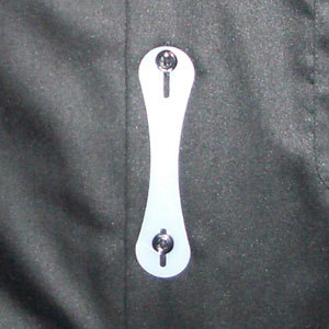 BECAUSE YOUR NECKTIE NEEDS A TIE TOO. Avoid Tie foibles with this simple invention. No more tacky tie tacks or gaudy tie bars. -Ask about promotional labeling!