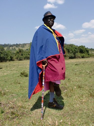 The Kalenjin story teller | 
next door village elder