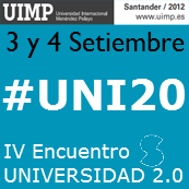 uimpuni20's profile picture. IV Encuentro Universidad 2.0, a celebrar los dias 3 y 4 de Septiembre 2012 en el Palacio de la Magdalena (Santander) organizado por la UIMP