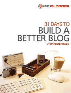 31daysblog's profile picture. 31 Days to Build a Better Blog is a downloadable e-book designed to help you revitalize your blog by giving you 31 tasks that will turn it into a powerhouse.