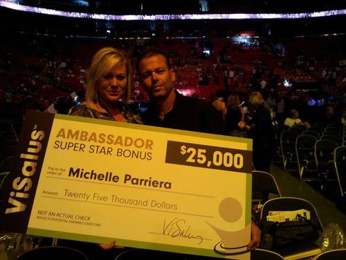 Michelle Parriera- Average joe turned Visalus Ambassador bound for world domination/Obesity crusher.excuse banisher.transforming the world one shake at a time