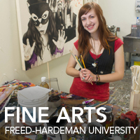 The visual arts, music, and theatre are all represented on campus. Get involved