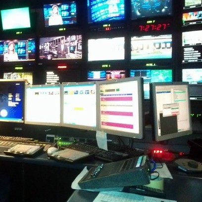 The hand behind the face behind the news.