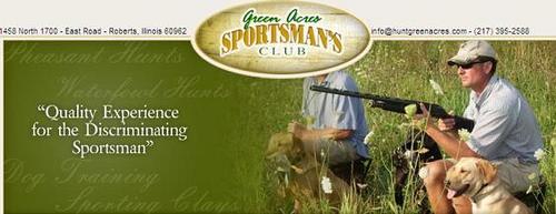 central il Upland hunting, duck hunting, sporting clays and dog training.  Green Acres provide the best possible atmosphere to the club’s diverse clientele.