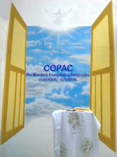 COPACMINPENTE's profile picture. COPAC CASA DE ORACIÓN, PUERTA AL CIELO. PRO-MINISTERIO EVANGELÍSTICO PENTECOSTES TRNITARIO
GUAYAS-ECUADOR