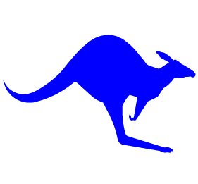 Weblog featuring pictures, memes and videos of kangaroos, paired for humor value.