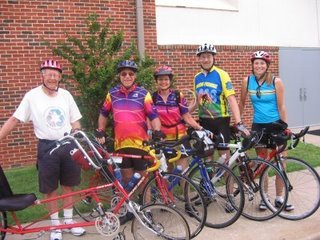 We are a group from First Methodist in Tulsa, OK, joining 800 others on a bike ride from Texas to Kansas