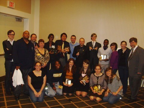 We are the speech and debate team of Webster University.