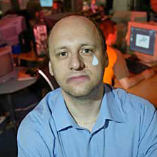 My name is David Cage and I'm always sad. I created Heavy Rain, an emotional journey to the roots of the human nature. Currently doing Beyond and also crying.