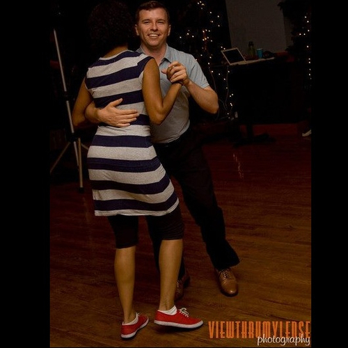 Teaches (and promotes) vintage styles of swing: Lindy Hop, Charleston, and Balboa