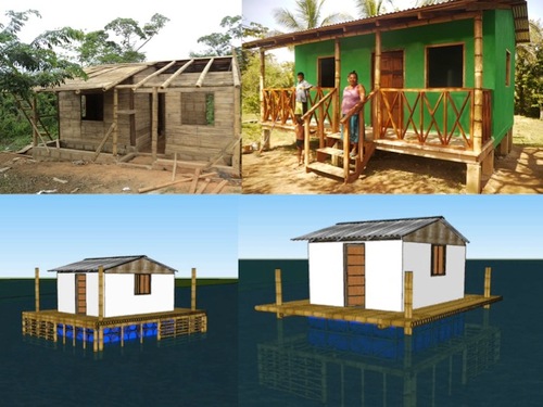 CO2 Bambu designs, manufacturers pre-fabricated ECO homes and shelters. Moving from Post Disaster Response to Climate Adaptation through Disaster Risk Reduction