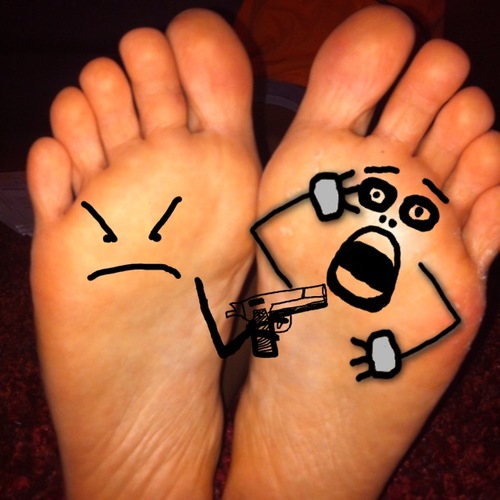 Female Foot Lover.