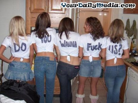 We're sluts and we know it.
