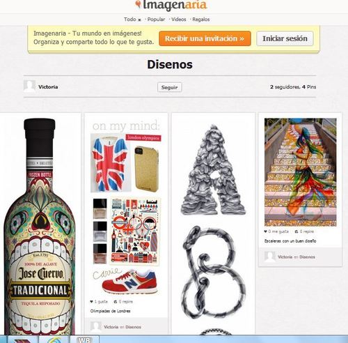 Imagenaria es un tablero en línea que te permite organizar y compartir imágenes y videos de todo lo que te encanta