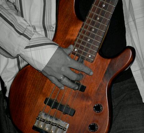 I am e.V.p and I play bass
