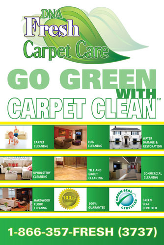 Go green with carpet clean.