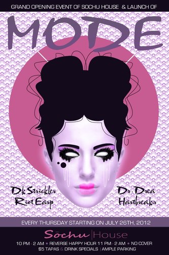 Every Thursday at SoChu House (2801 N. Central Ave) w/ resident DJs DK Strickler, HartBreaks, Dr. Drea & Riot Earp - No Cover, Reverse Happy Hour & $5 tapas