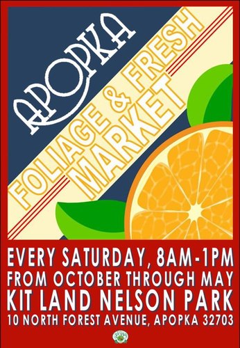 Apopka Foliage & Fresh Market features locally grown plants and produce. Every Saturday from 9am-1pm. Email Events@apopka.net if you are an interested vendor!