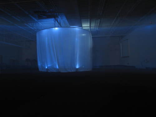 A sound and light installation with a performance element by Craig Colorusso