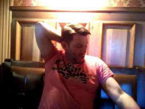 profile pic. my physically dyslexic bolt pose. Caerphilly Wales and Mooncoin Republic of Ireland