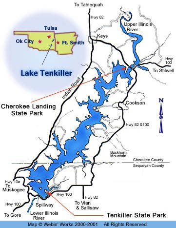 I'm the clearest body of water in Oklahoma. Nearly 13,000 acres provide ample space for a wide variety of activities.