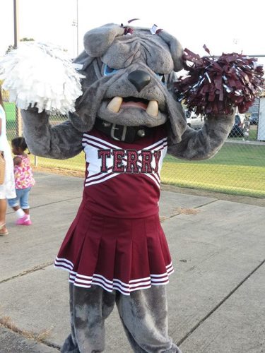 Bella & Bully are the brother & sister mascots for Terry High School!! GO BULLDAWGS!!