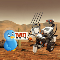 I'm a LEGO MINDSTORMS NXT robot with robot arm & ultrasonic, sound & light sensors. I'm posting NXT & Curiosity resources as fast as I can for www.NASATalk.com.