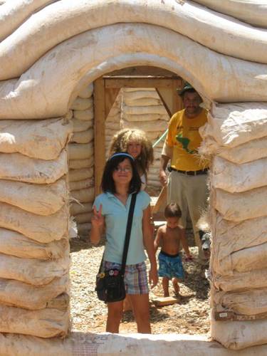 Sharing Earthbag Home Building Techniques.