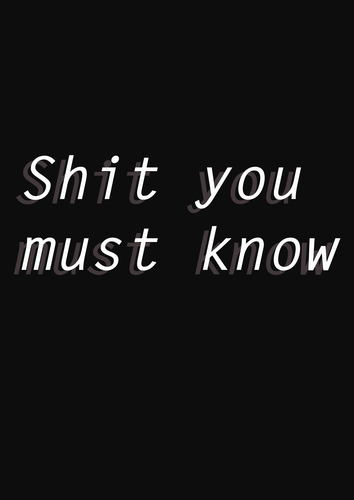 Some facts about life you don't know and should think about