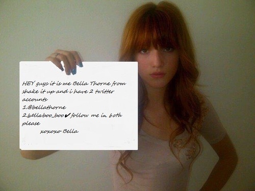 i'm bella.ima actress,student and animal lover.yeah.yankees and usc fan! http://www.facebook.chttp://www.BellaThorneOfficial.com.