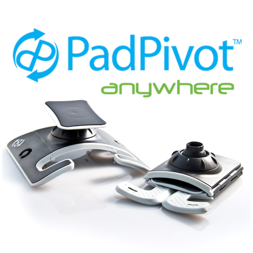  The ultimate Lap and Desk stand for tablets and e-readers.  Don't squeeze those knees!  PadPivot combines pocket portability with  handsfree comfort! 