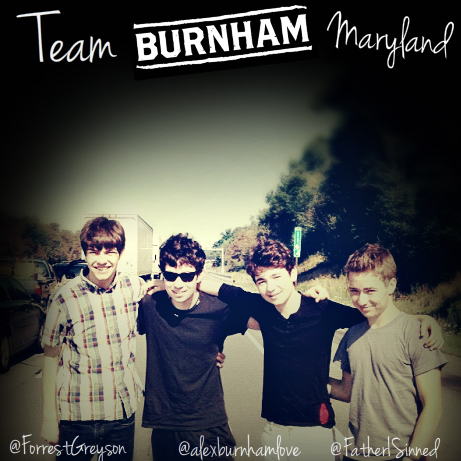 TeamBurnhamMD's profile picture. The Offical Burnham Street Team of Maryland! @ForrestGreyson, @alexburnhamlove & @FatherISinned. Follow @burnham now!